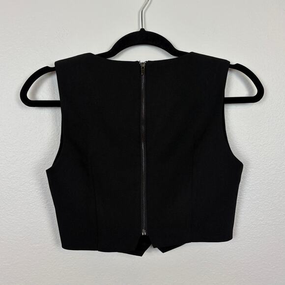 Par Violet Sweet Liberty Sweetheart Neckline Full Exposed Zip Back Crop Top XS - Picture 3 of 5